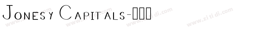 Jonesy Capitals字体转换
